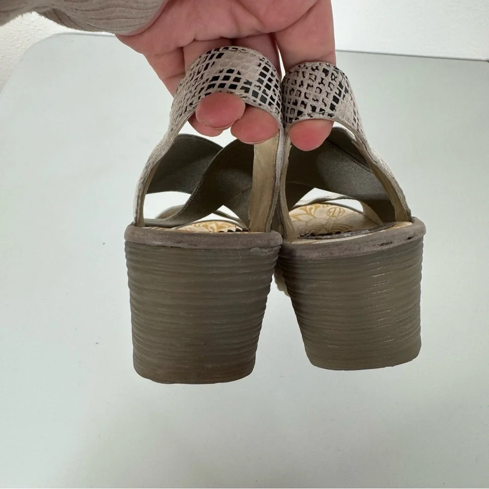 Fly London Yaji Cross Wedge‎ Sandal Size 37